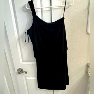 White House black market, one shoulder dress. EUC. Size 10.